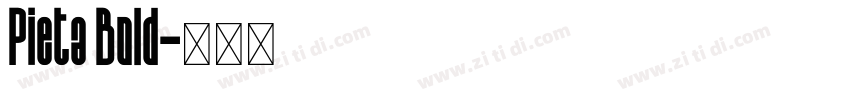 Pieta Bold字体转换